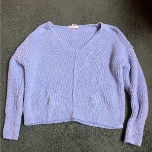 Sincerely Jules Soft Blue V-Neck Sweater
